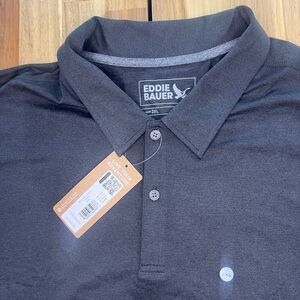 Eddie Bauer charcoal polo